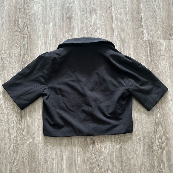Lulus Posh Company Black Cropped Short Sleeve Blazer - Size XS - Picture 7 of 8